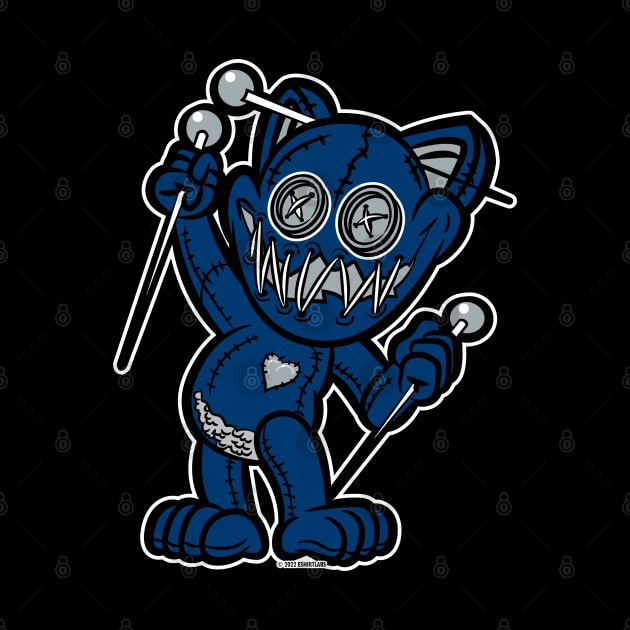 VooDoo Kitty Cat Doll Indianapolis Colors by eShirtLabs