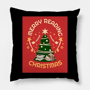 Merry reading christmas Pillow