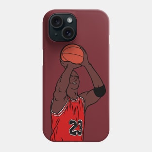 Michael Jordan Eyes Closed Free Throw Phone Case