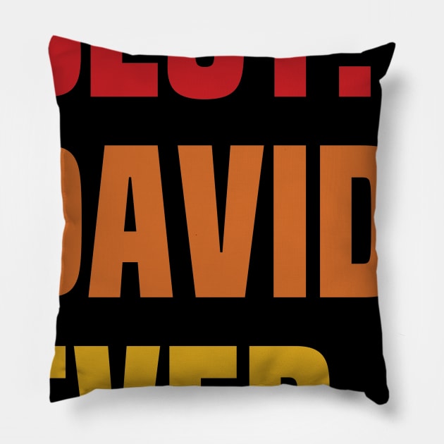 BEST DAVID EVER ,DAVID NAME Pillow by GEMEARNARNSYAK