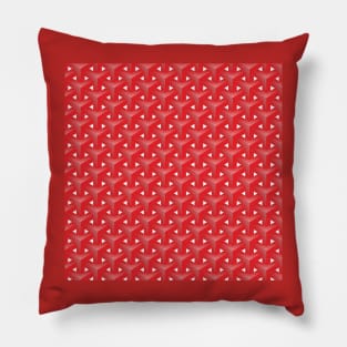 Red Hexagonal Pattern Pillow