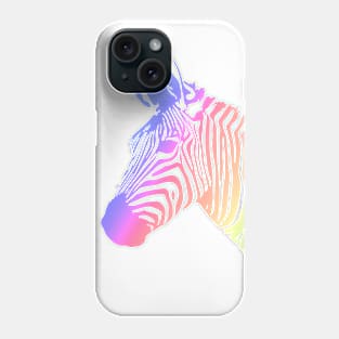 Pastel Zebra Profile Phone Case