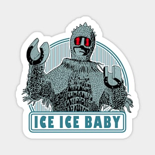 Ice Warrior comic style art pop parody Magnet