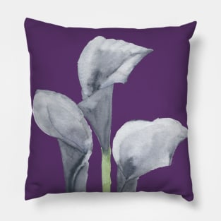 Black Calla Lily Pillow