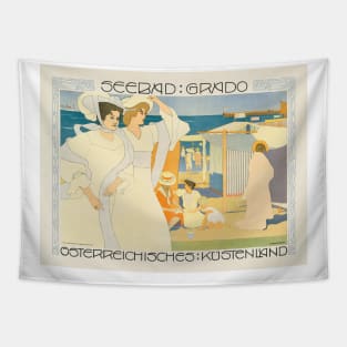 Seebad Grado Austria Vintage Travel Poster 1906 Tapestry