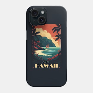 Aloha Hawaii travel poster Phone Case