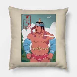 MongolianWrestler Pillow