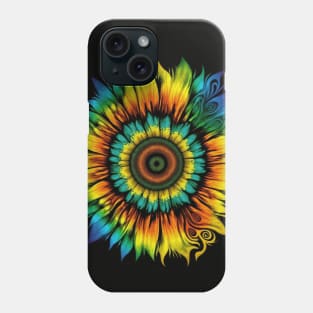 Trendy Colorful Tie Dye Hippie Sunflower Floral Pastel Phone Case