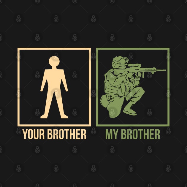 US Marines Proud Army Brother by MYFROG