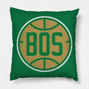 Boston Vintage Basketball Pillow