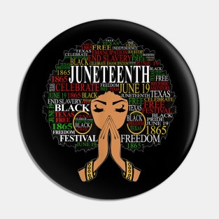 Juneteenth Melanin Black Women Natural Hair EXCLUSIVE Pin