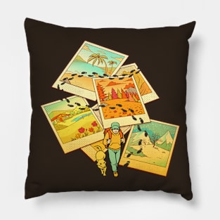 Wanderlust Polaroid Pillow