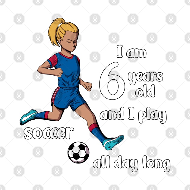 Girl kicks the ball - I am 6 years old by Modern Medieval Design