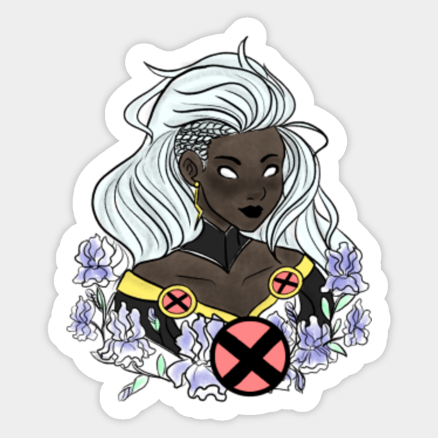 Floral X Men Storm Storm Xmen Aufkleber Teepublic De