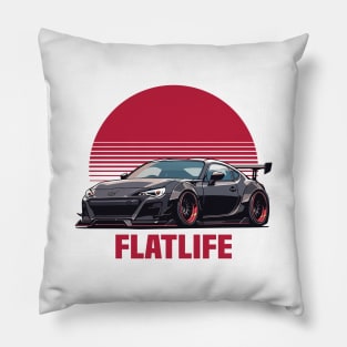 Subaru BRZ Car Art - Widebody Modified Flat Engine JDM Car Pillow