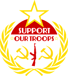 Support our Troops CCCP Magnet