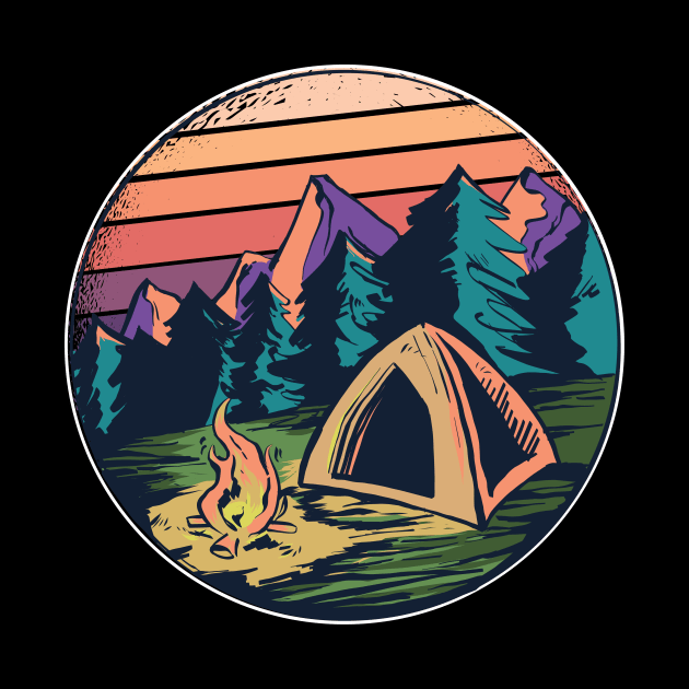 Outdoor camping nature by Midoart