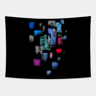 Used cube color pattern Tapestry