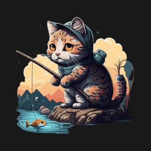 Cat fishing T-Shirt