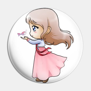 Chibi Hanbok Girl 2 Pin