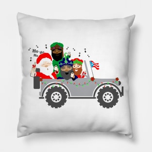 Puerto Rico Chinchorreo Coquito Christmas Santa & Three Kings Pillow