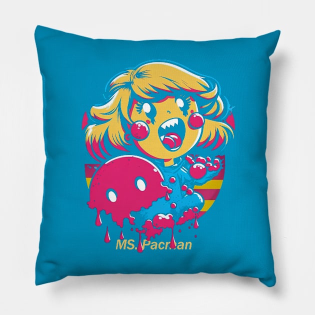 anime ms. pacman Pillow by Clothes to my Heart