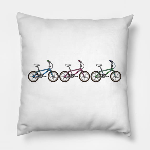 Pick Your Freestyle BMX! Pillow by Hucker Apparel