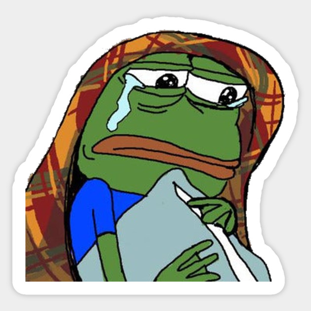 Avoir Images Sad Pepe Sad Pepe Sticker Teepublic le plus cool salutations