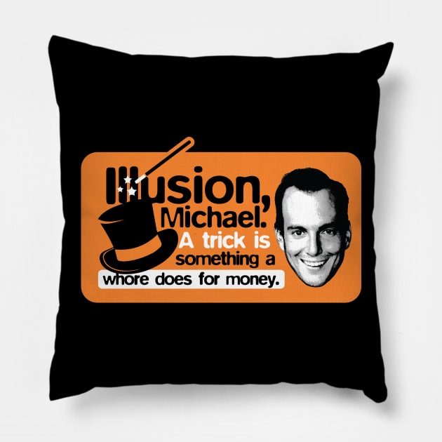 Illusion, Michael! Pillow by huckblade