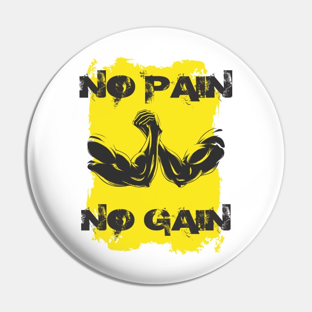 No pain no gain - Crazy gains - Nothing beats the feeling of power that weightlifting, powerlifting and strength training it gives us! A beautiful vintage design representing body positivity! Pin by Crazy Collective