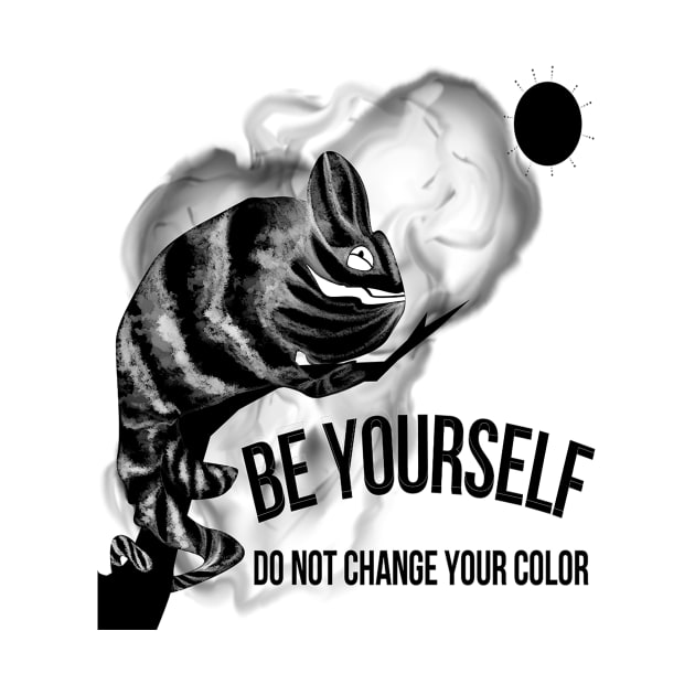 Smoky Chameleon BE YOURSELF DO NOT CHANGE YOUR COLOR by MeowLeenhome