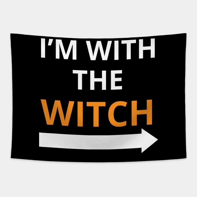 i’m with the witch Tapestry by mdr design