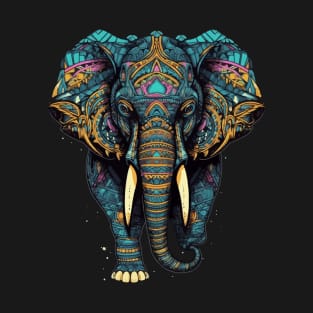 DMT Art Style Elephant T-Shirt