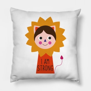 I am strong affirmative words positive encouraging for kids Pillow