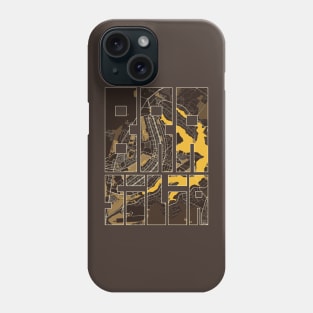 Brasilia, Brazil City Map Typography - Pastel Phone Case