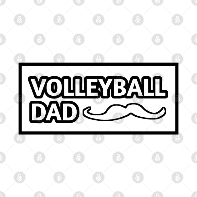 Volleyball dad , Gift for Volleyball players With Mustache by BlackMeme94