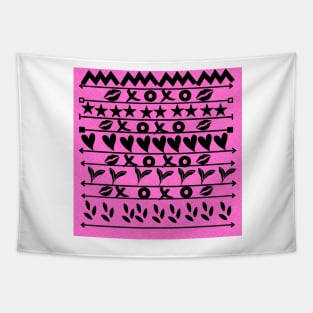 Pink Kisses XOXO Tapestry