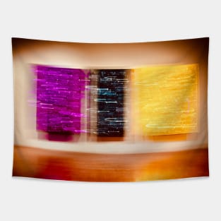 Pink black yellow Tapestry