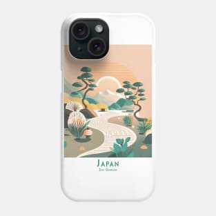 Serene Sunrise in a Japanese Zen Garden Phone Case
