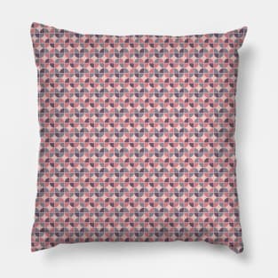 Retro Pink Purple Funky Style Modern Pattern Pillow