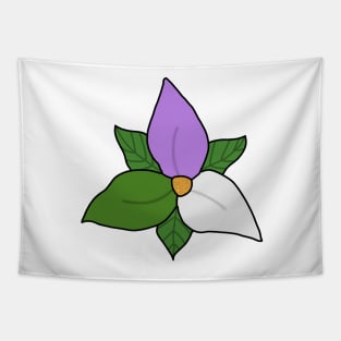 Genderqueer pride flower Tapestry