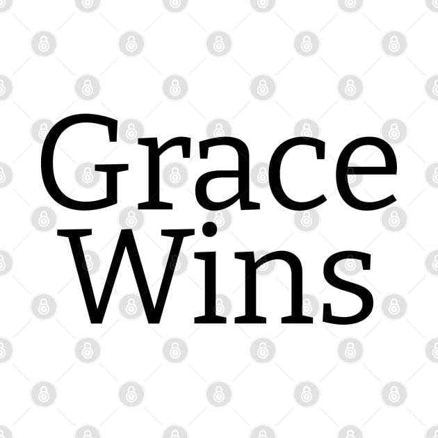 Grace Wins  | Christian Design |Typography by 4salvation