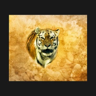 Tiger with abstract background T-Shirt