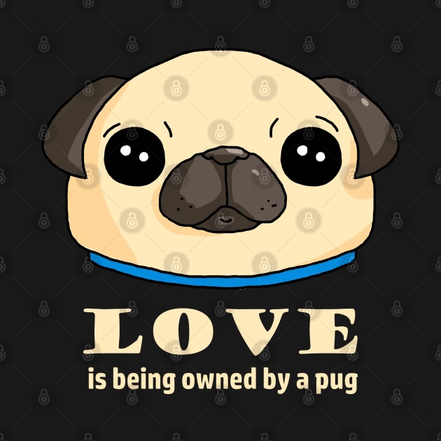 Pug Love (dark) by karutees