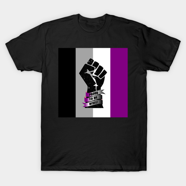 Discover Black Asexual Resistance Fist - Black Asexual Pride - T-Shirt