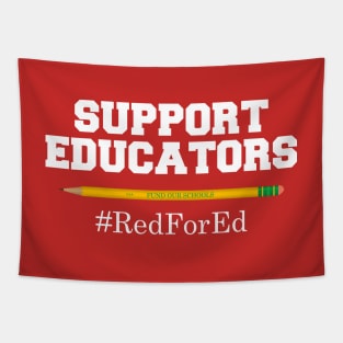 Support Educators Red For Ed #RedForEd Tapestry