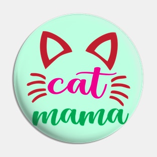 Cat Mama Pin