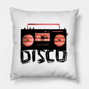 Music Vintage Disco Stereo for Disco Party Pillow