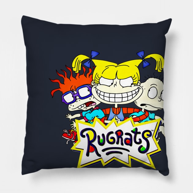 The Rugrats, Tommy, Chuckie and Angelica Pillow by RainbowRetro