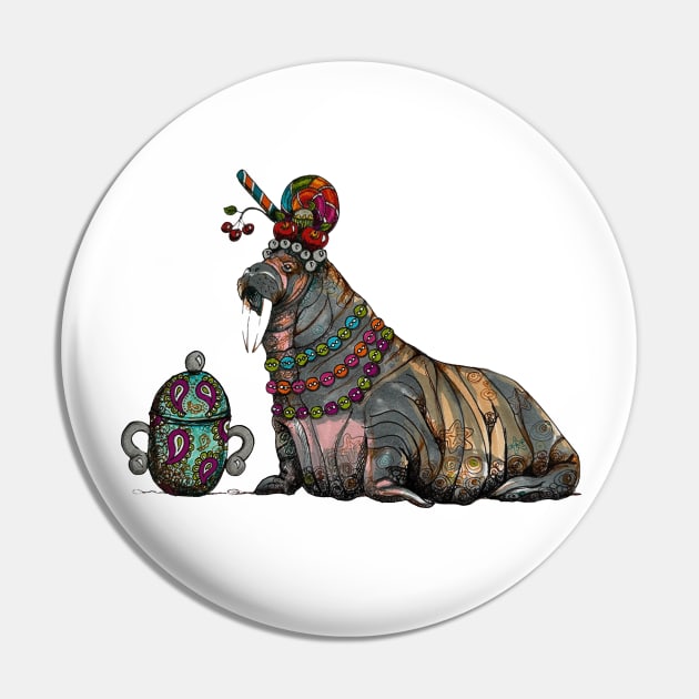 Carmen Miranda Walrus Pin by Every-wen